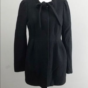 Elevenses Black Wool Jacket. Size 6
